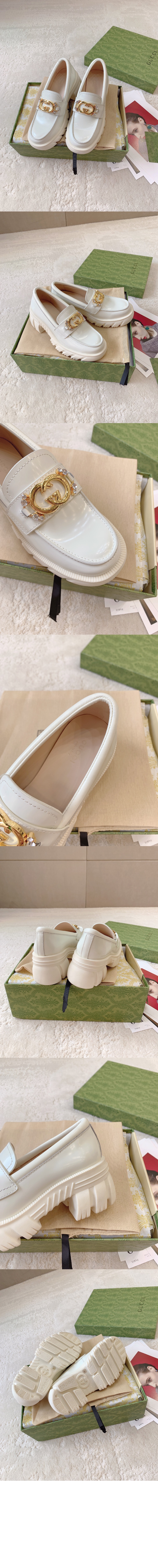 구찌 러그 솔 인터로킹 G 로퍼 700271