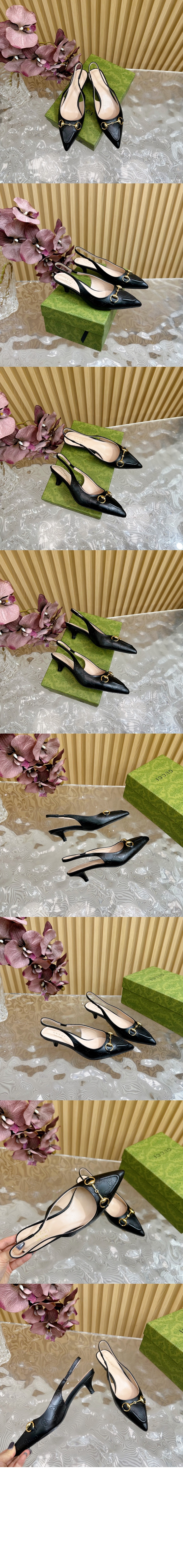 구찌 홀스빗 슬링백 펌프스 782407