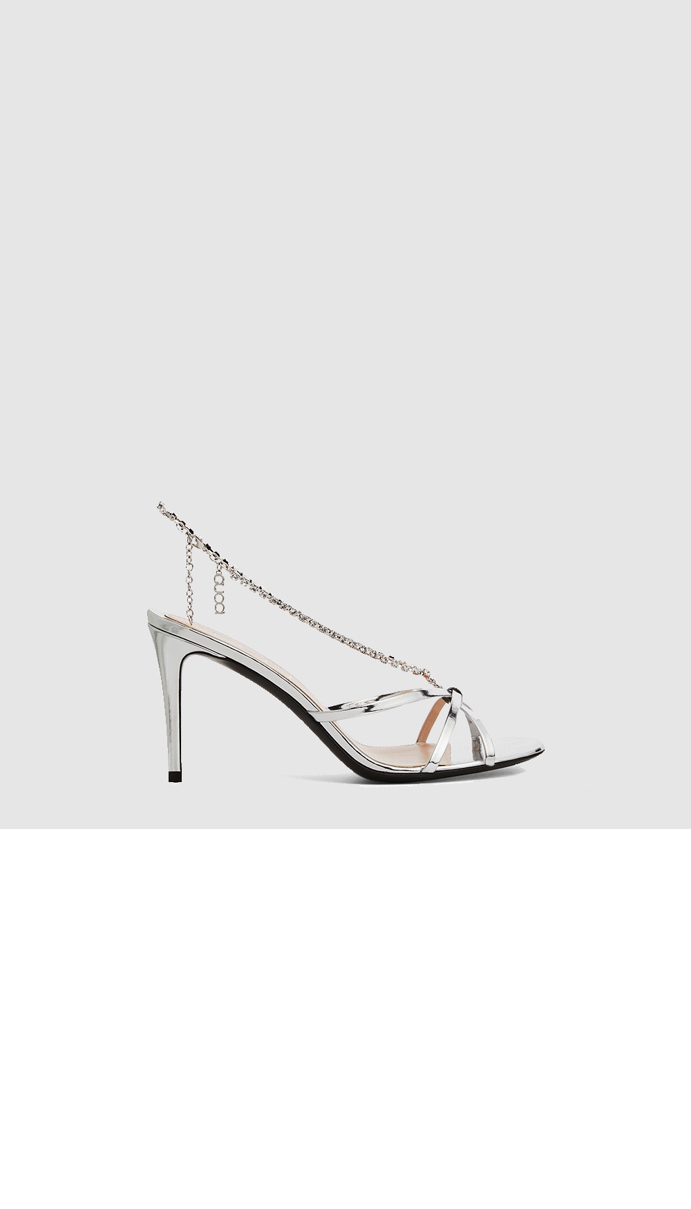 구찌 크리스탈 체인 샌들 794313