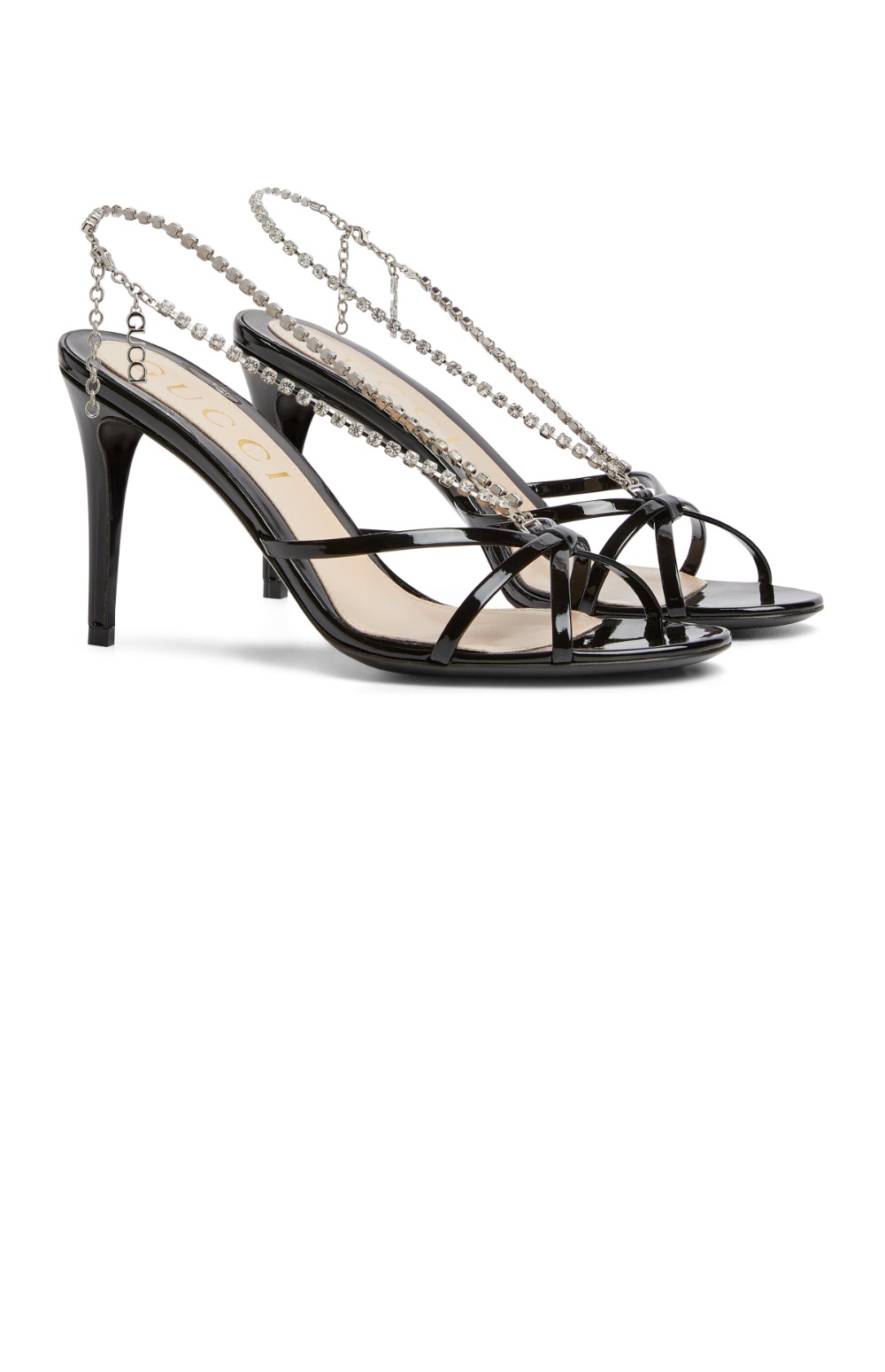 구찌 크리스탈 체인 샌들 794313