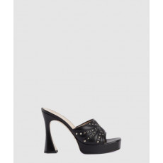 구찌 힐 슬라이드 샌들 블랙 723404