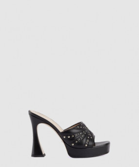 구찌 힐 슬라이드 샌들 블랙 723404