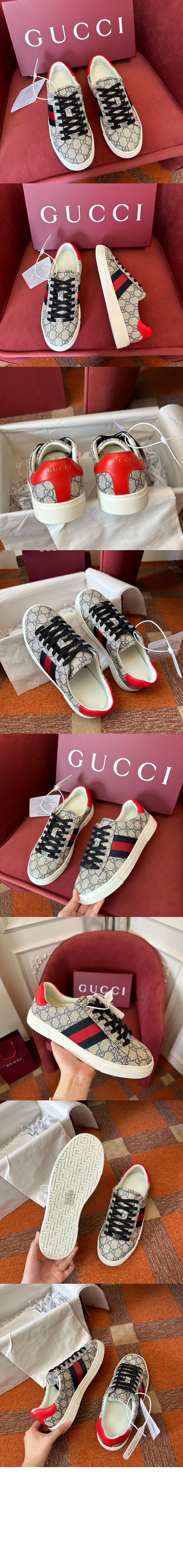 구찌 에이스 웹 스니커즈 760775