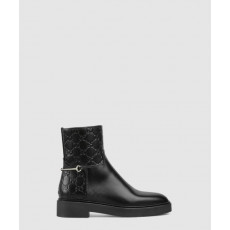 구찌 슬림 홀스빗 앵클 부츠 811377