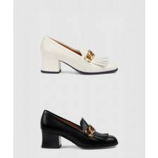 구찌 인터로킹 G 미드힐 펌프스 750532