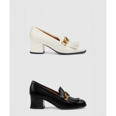 구찌 인터로킹 G 미드힐 펌프스 750532