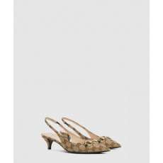 구찌 GG 캔버스 슬링백 펌프스 782627