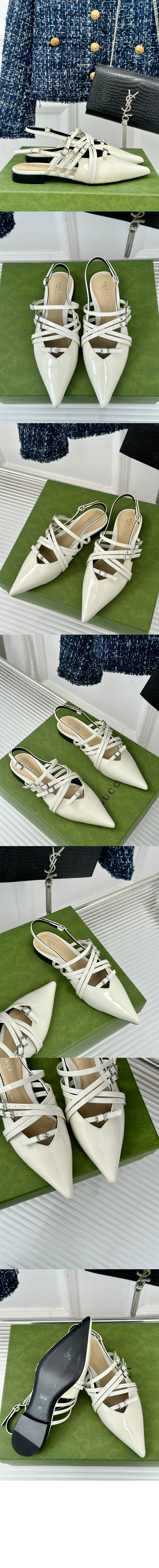 구찌 스트랩 플랫 슈즈 796015