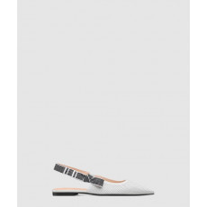 디올 Toujours 슬링백 플랫 슈즈 KDF00