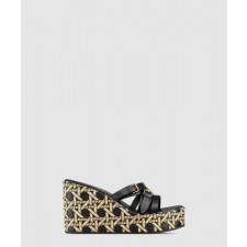 디올 L Amazone Dior 웨지힐 뮬 KCO26