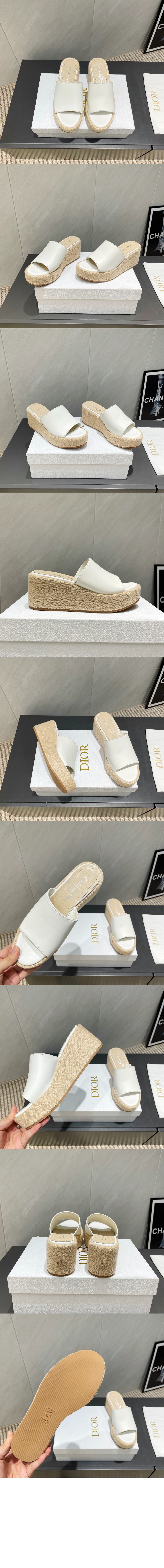 디올 Attitude Dior 웨지힐 뮬 KCO13