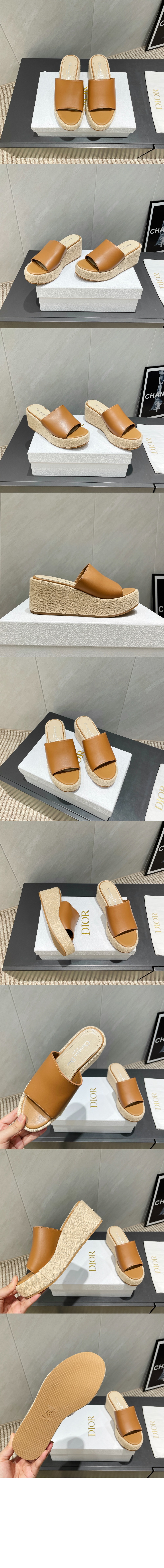 디올 Attitude Dior 웨지힐 뮬 KCO13