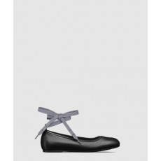 디올 D-Journey 레이스업 발레 플랫 KDF00