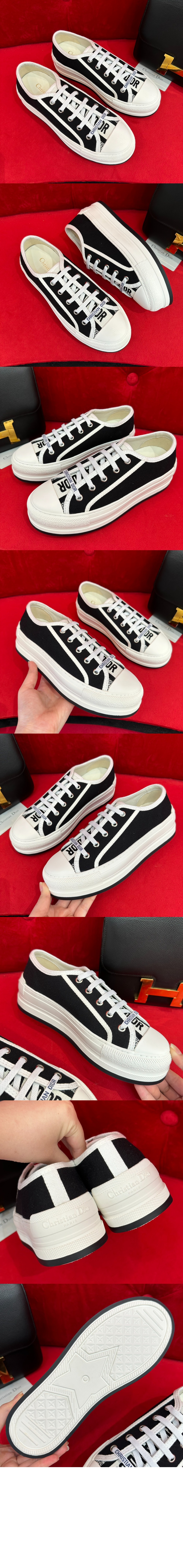 디올 WalknDior 플랫폼 스니커즈 KCK38