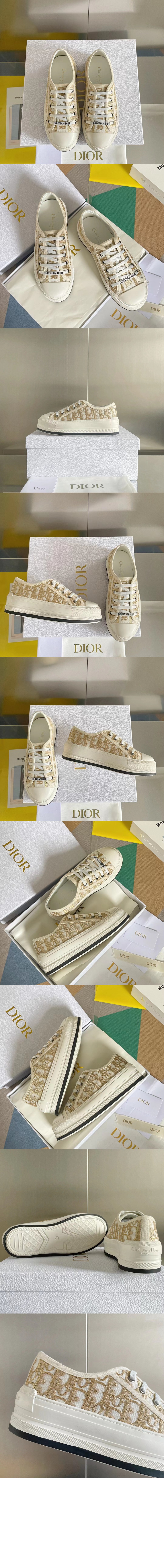 디올 WalknDior 플랫폼 스니커즈 KCK38