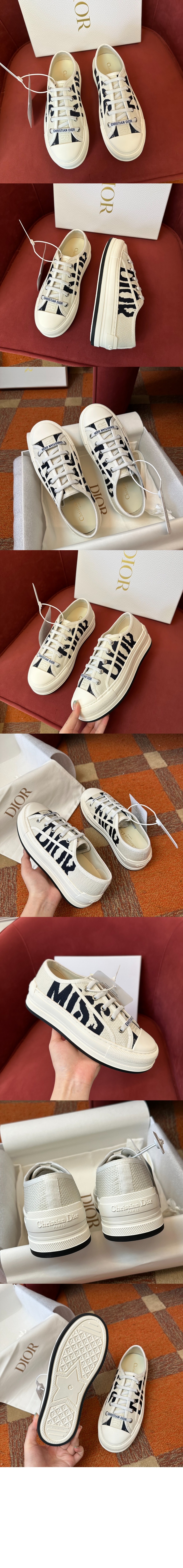 디올 WalknDior 플랫폼 스니커즈 KCK38