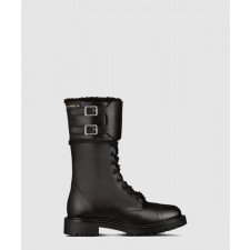 디올 D-Trap 양가죽 가죽 부츠 KCI779