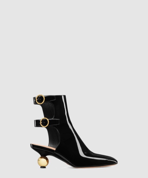 디올 블랙 송아지 가죽 힐 부츠 KCT037