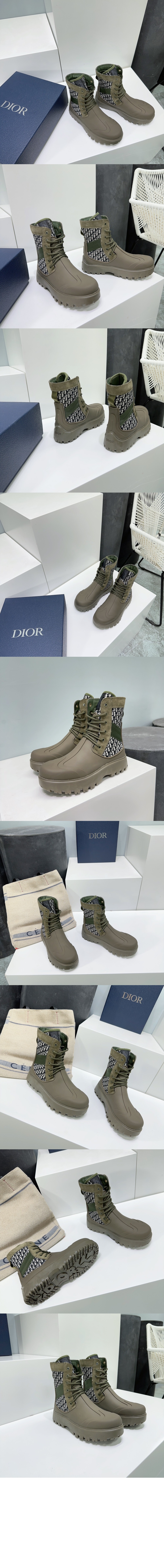 디올 GARDEN 레이스업 부츠 3BO31