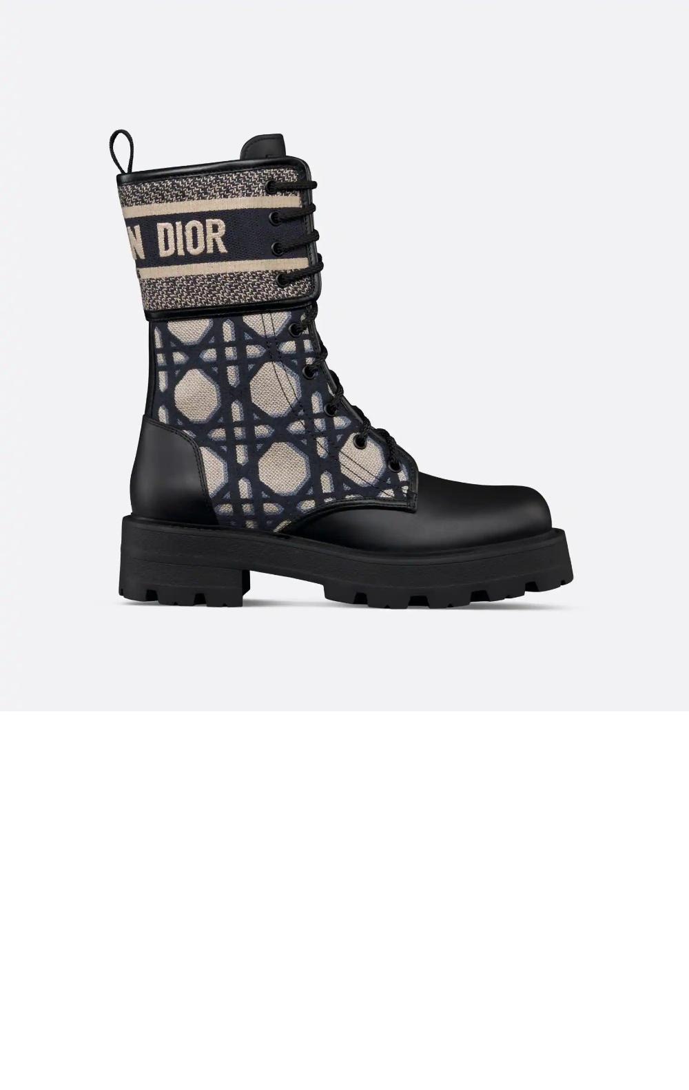 디올 D-MAJOR 트위드 부츠 KDI976