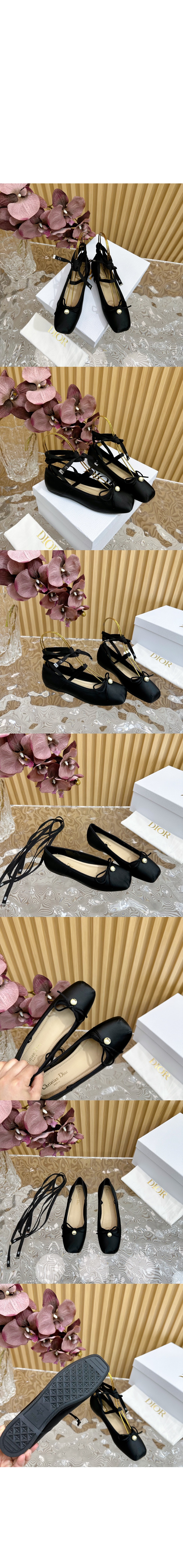 디올 D-Joy 발레 플랫 KDB88