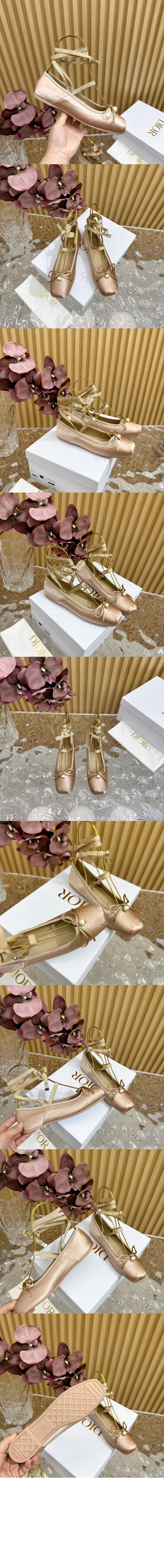 디올 D-Joy 발레 플랫 KDB88