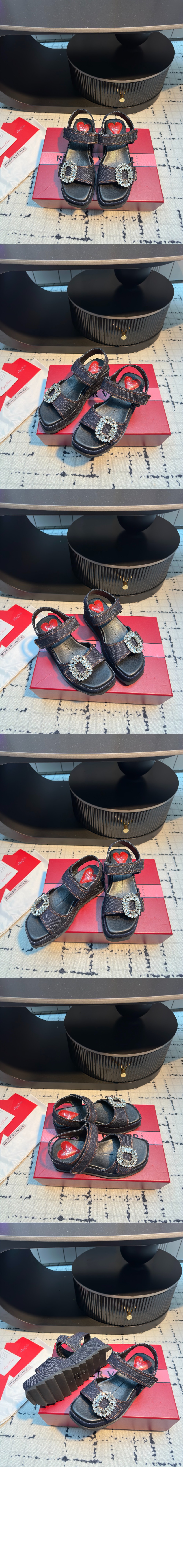 로저비비에 슬리디 비브 웨지 샌들 7754