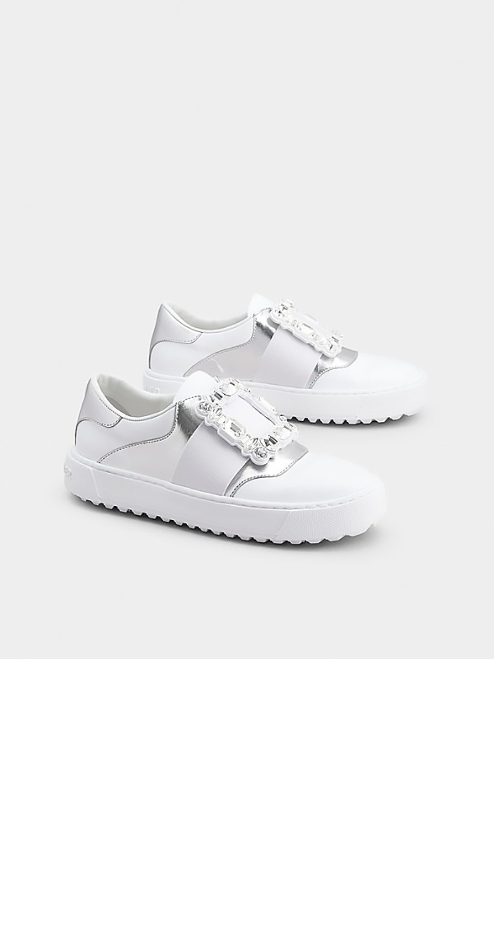 로저비비에 다이아몬드 버클 가죽 스니커즈 6873