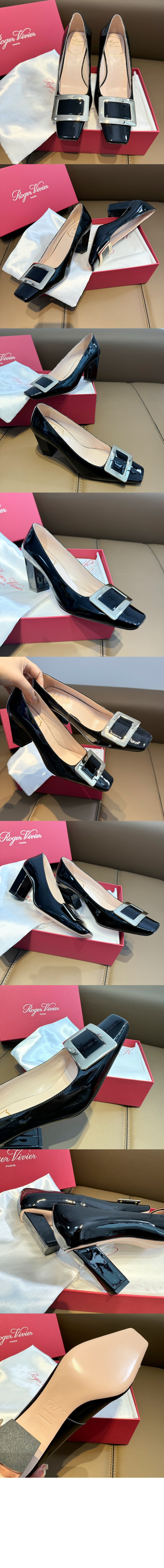 로저비비에 벨 비비에 메탈 버클 펌프스 7130