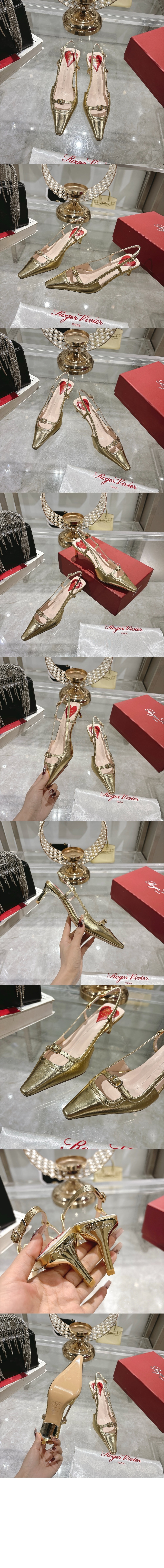 로저비비에 가죽 슬링백 펌프스 7223