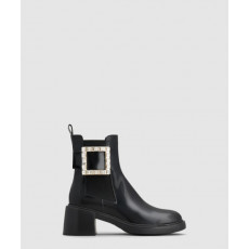 로저비비에 비브 레인저스 스트라스 버클 첼시 앵클 부츠 5983