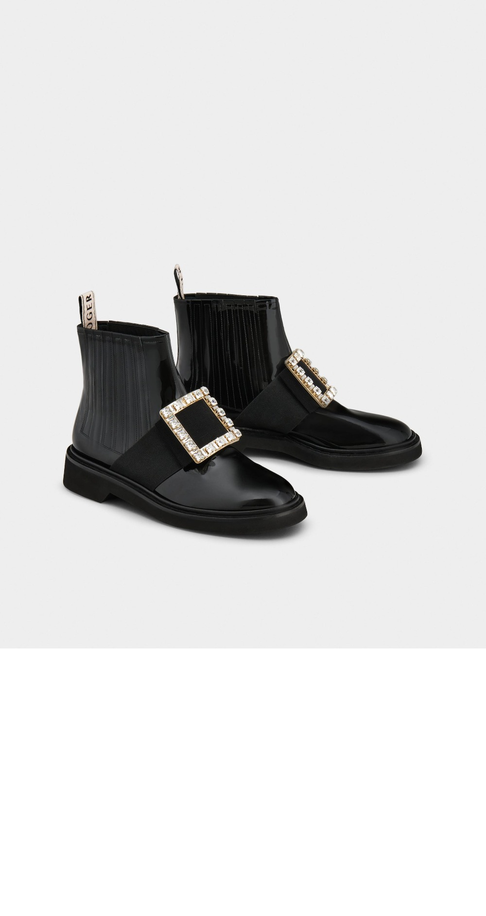 로저비비에 비브 레인저스 스트라스 버클 첼시 부츠 5482