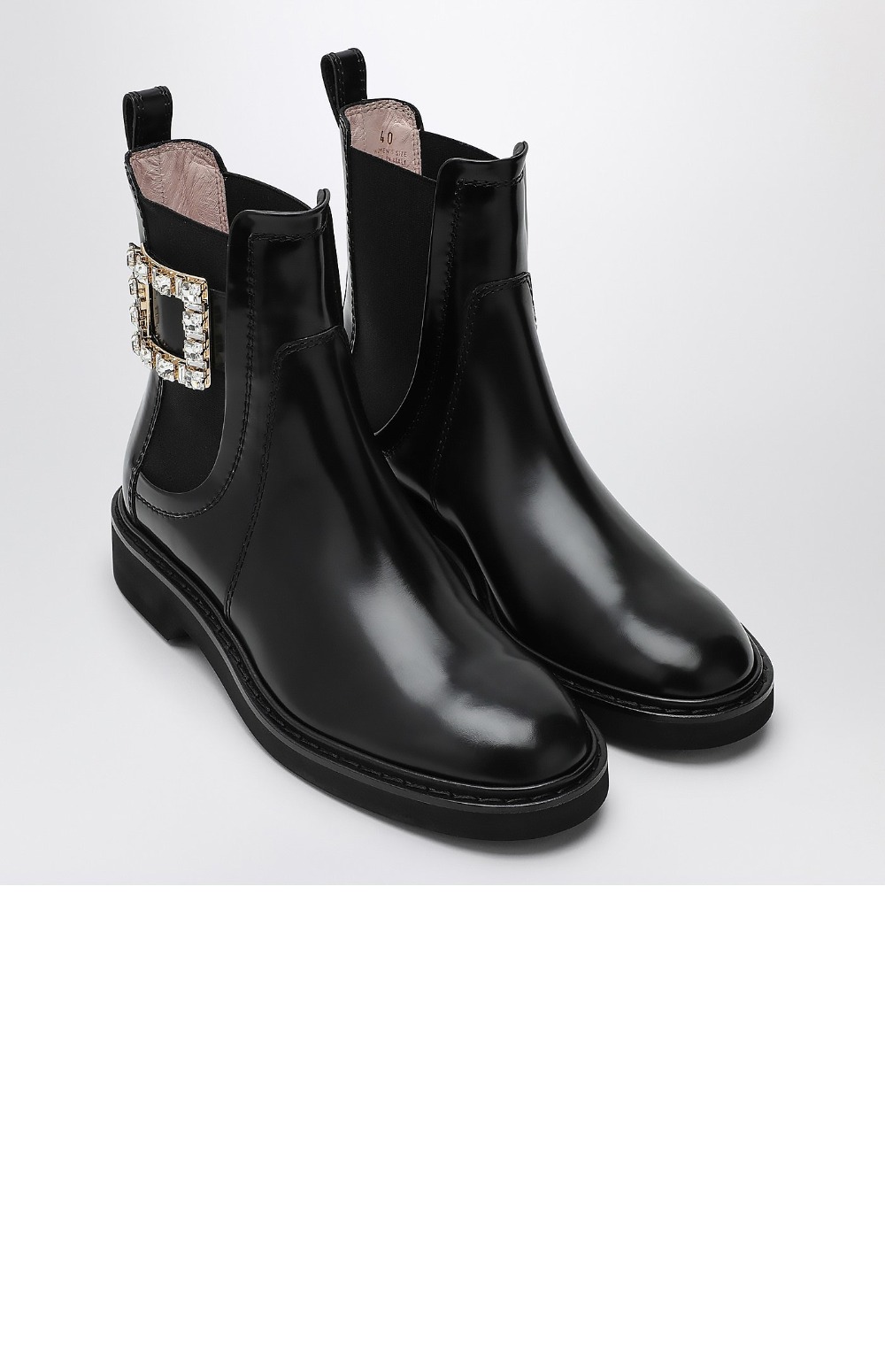 로저비비에 비브 레인저스 스트라스 버클 첼시 앵클 부츠 5484