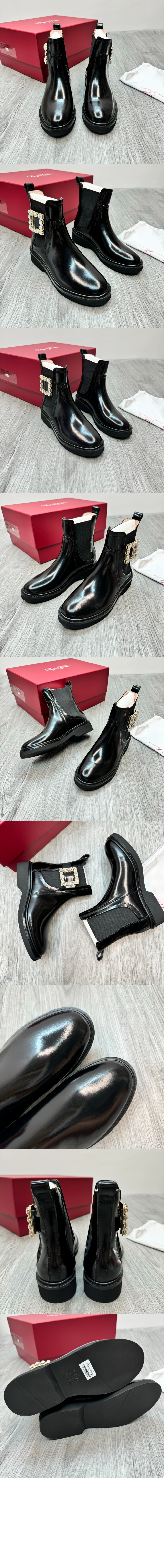 로저비비에 비브 레인저스 스트라스 버클 첼시 앵클 부츠 5484