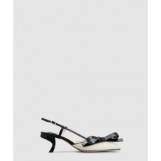 로저비비에 패브릭 스트랩 펌프스 6383