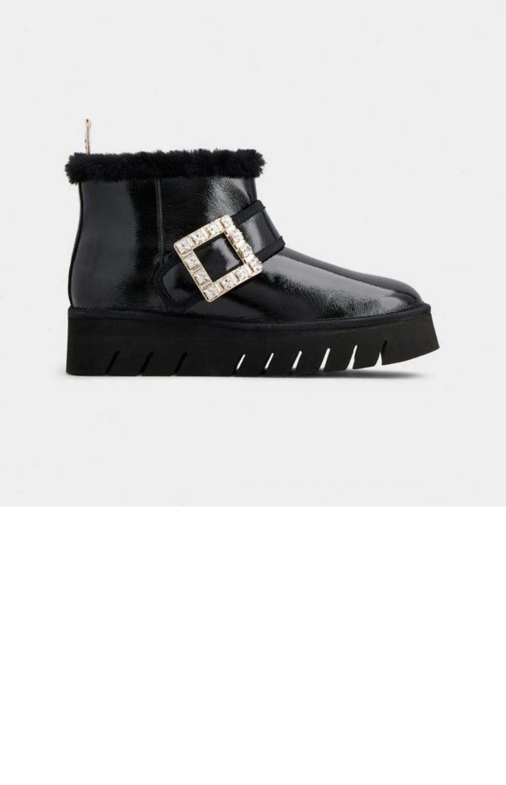 로저비비에 페이턴트 가죽 앵클 부츠 7163