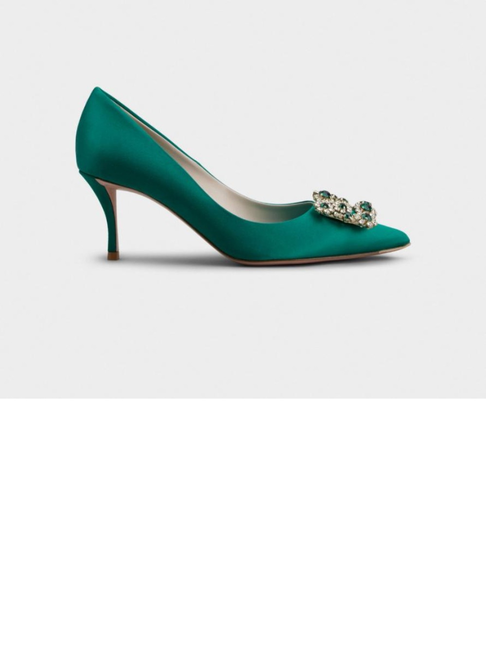 로저비비에 플라워 스트라스 버클 펌프스 4141