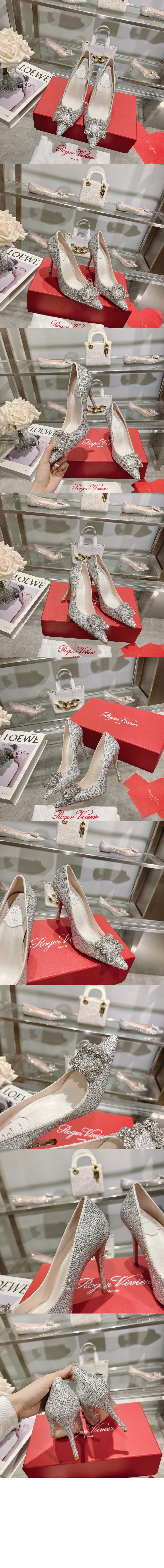 로저비비에 플라워 스트라스 펌프스 4192