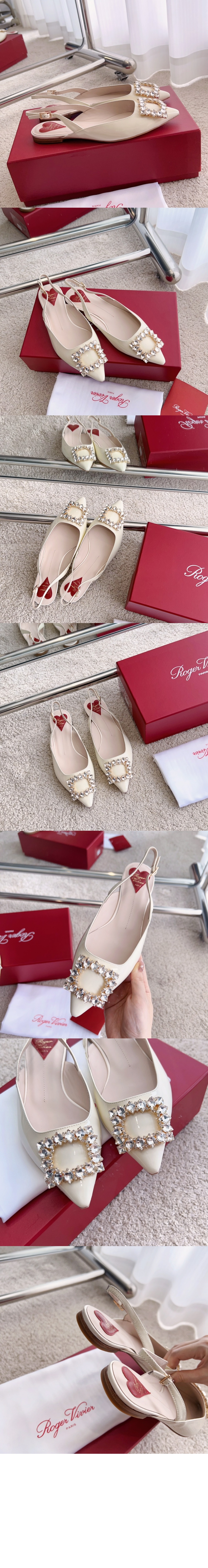 로저비비에 슬링백 발레리나 플랫 6453