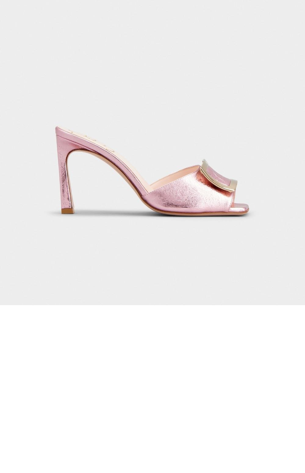 로저비비에 트럼펫 메탈 버클 뮬 6033