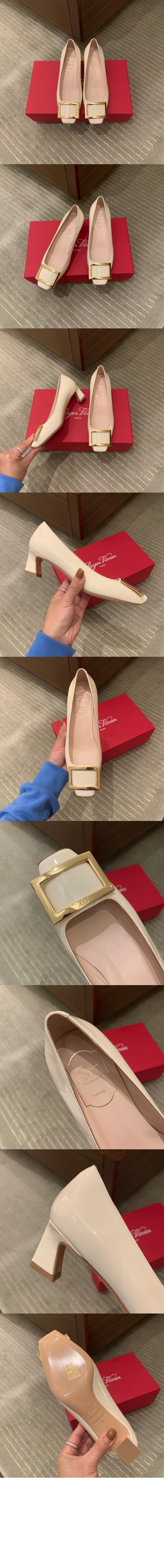 로저비비에 벨 비비에 메탈 버클 펌프스 0060