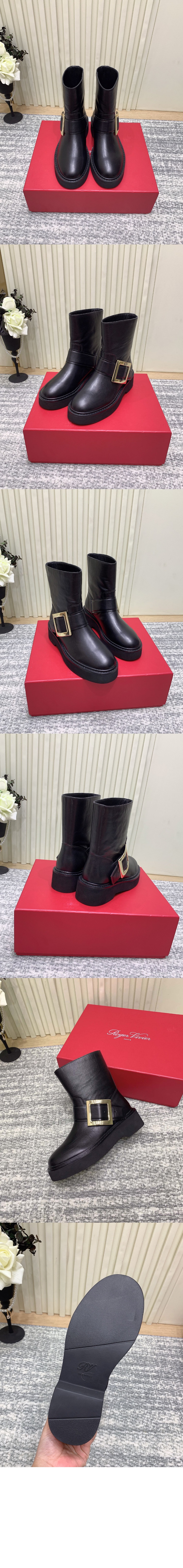 로저비비에 비브 레인저스 바이커 부티 7403