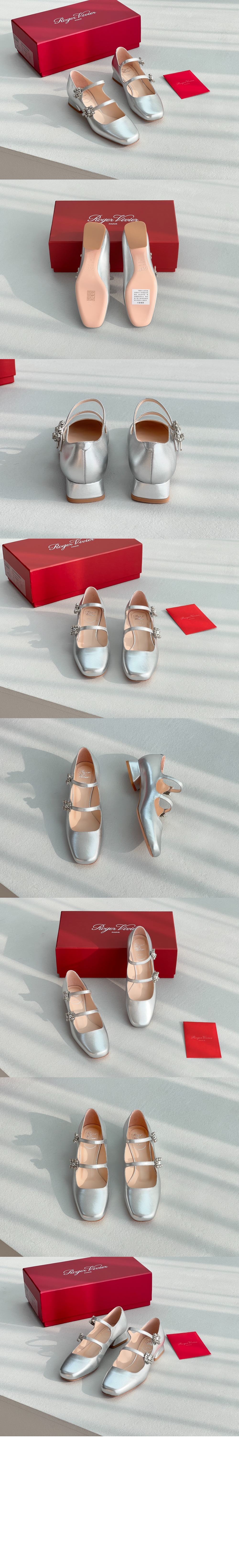 로저비비에 플랫 발레리나 뮬 5403