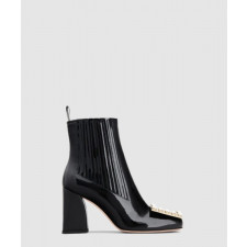 로저비비에 스트라스 버클 에나멜 앵클 부츠 5222