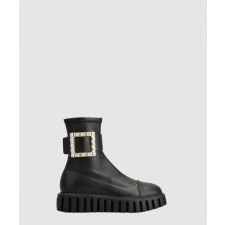 로저비비에 버클 블록 힐 부츠 6463