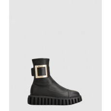 로저비비에 버클 블록 힐 부츠 6463