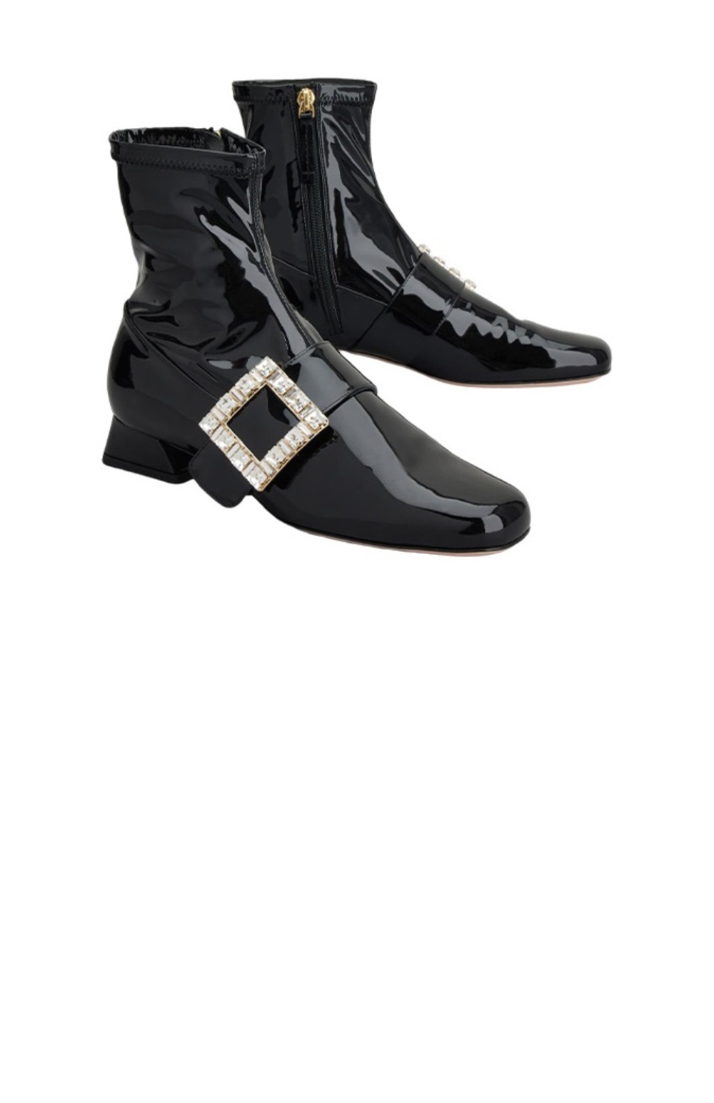 로저비비에 스트래치 애나멜 앵클 부츠 5403