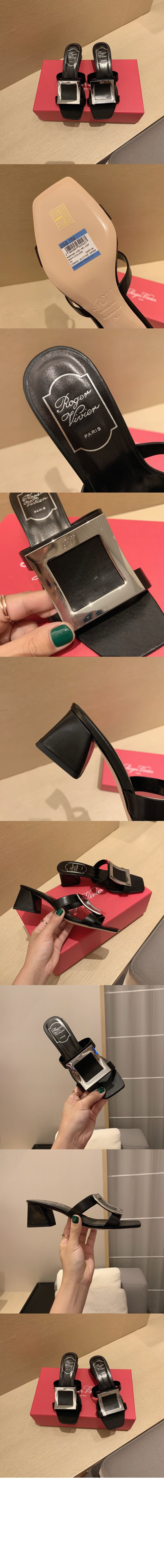 로저비비에 메탈 버클 뮬 5362