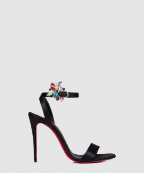 루부탱 새틴 샌들 1220171