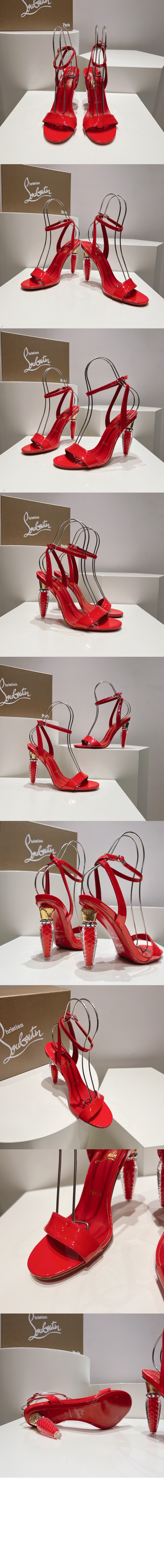 루부탱 슬라이드 샌들 3230117